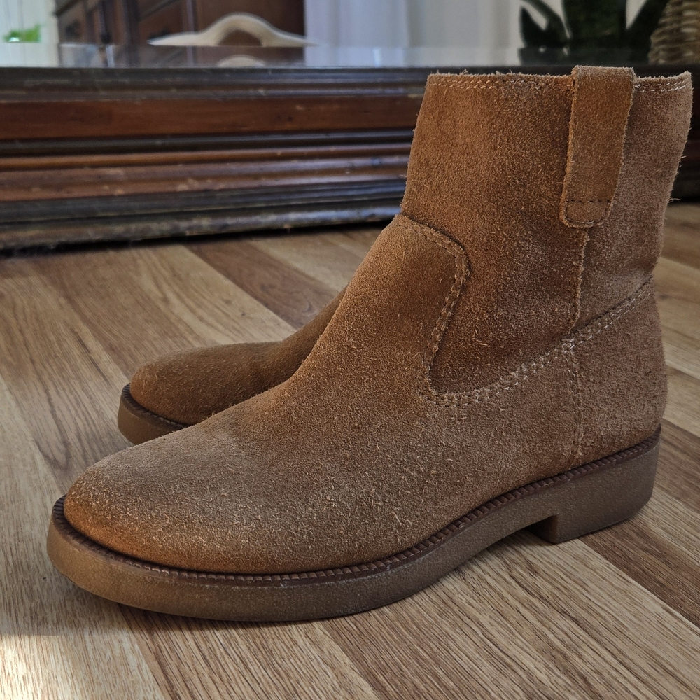 Lucky Brand Tan Suede Ankle Boots